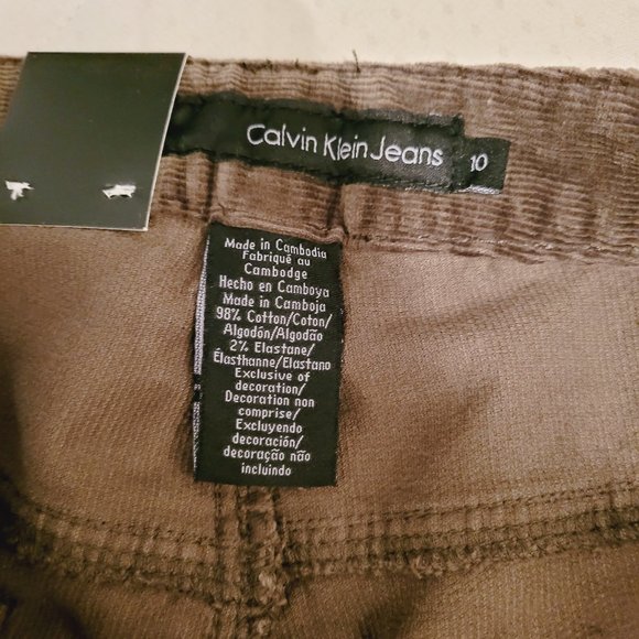 BNEW Calvin Klein jeans corduroy dark green - Picture 2 of 9